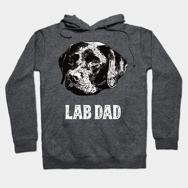 Labrador Retriever Dad Hoodie by DoggyStyles